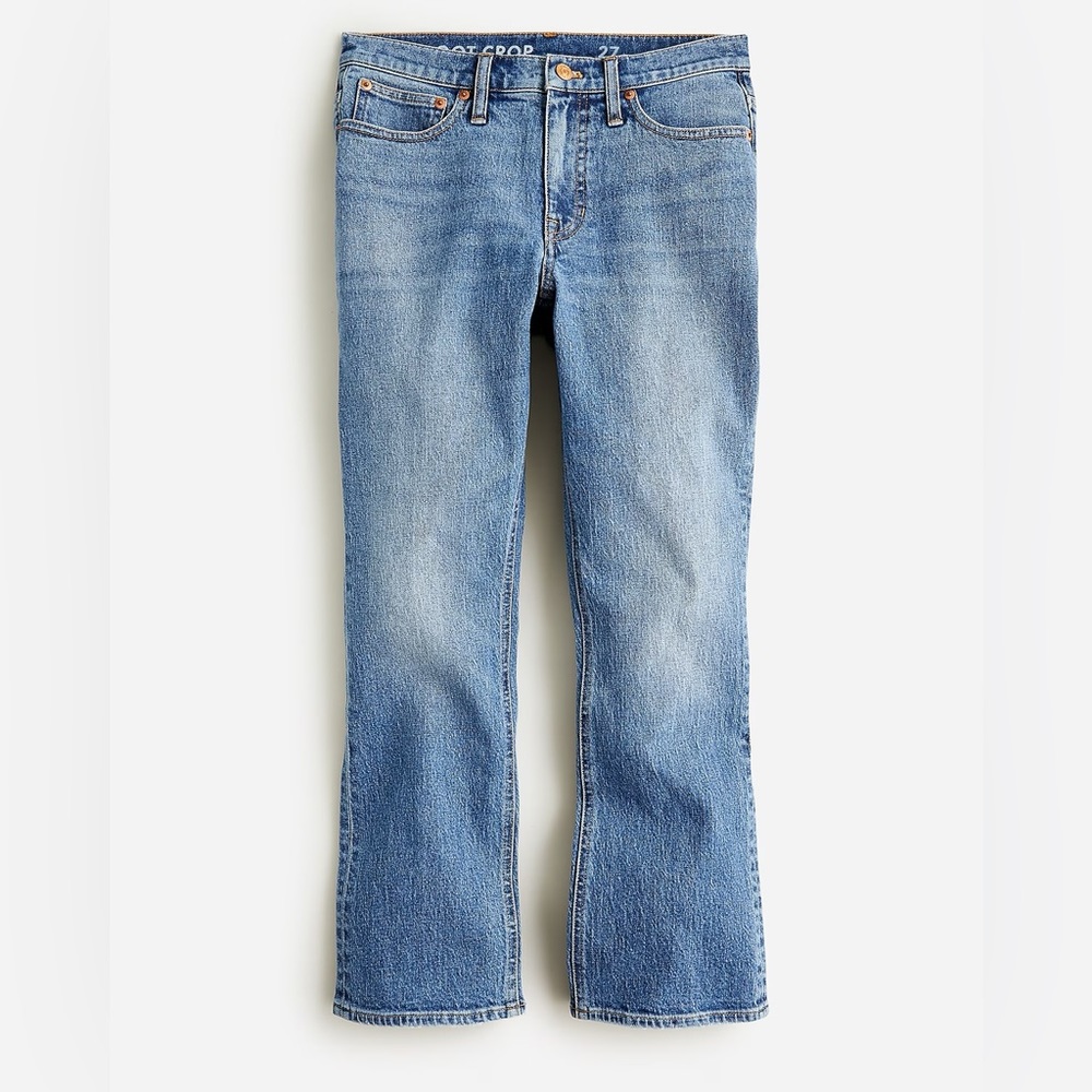 J.Crew 9" demi-boot crop jean in Canopy wash BK650